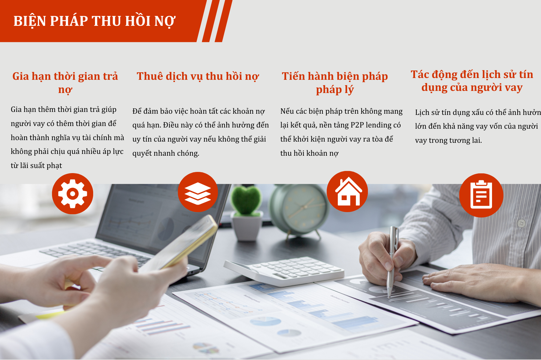 Biện pháp thu hồi nợ quá hạn trên P2P Lending